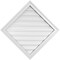 Ekena Millwork Diamond Surface Mount PVC Gable Vent: Non-Functional, w/ 2"W x 1-1/2"P Brickmould Frame, 30"W x 30"H GVPDI30X3002SN - alternate 1